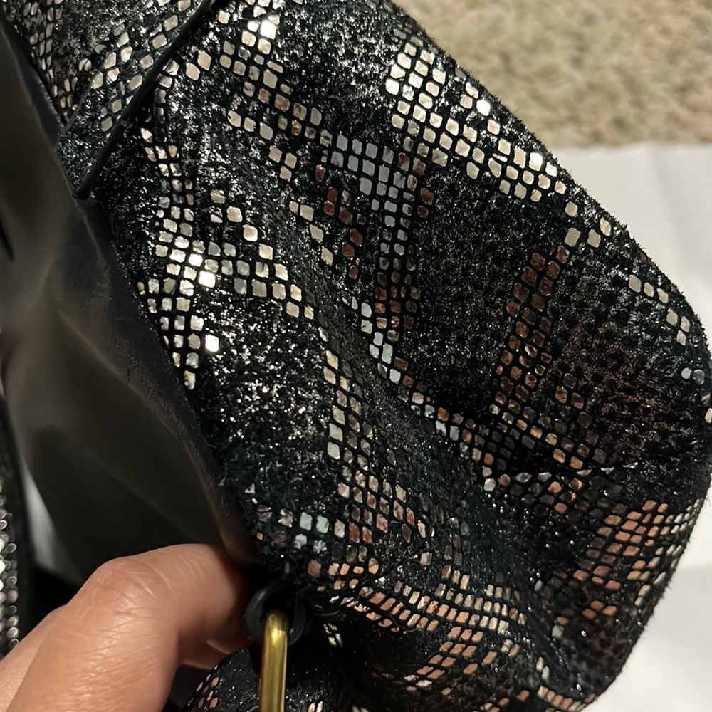 Fossil Leather With Snake Emboss Backpack - image 7